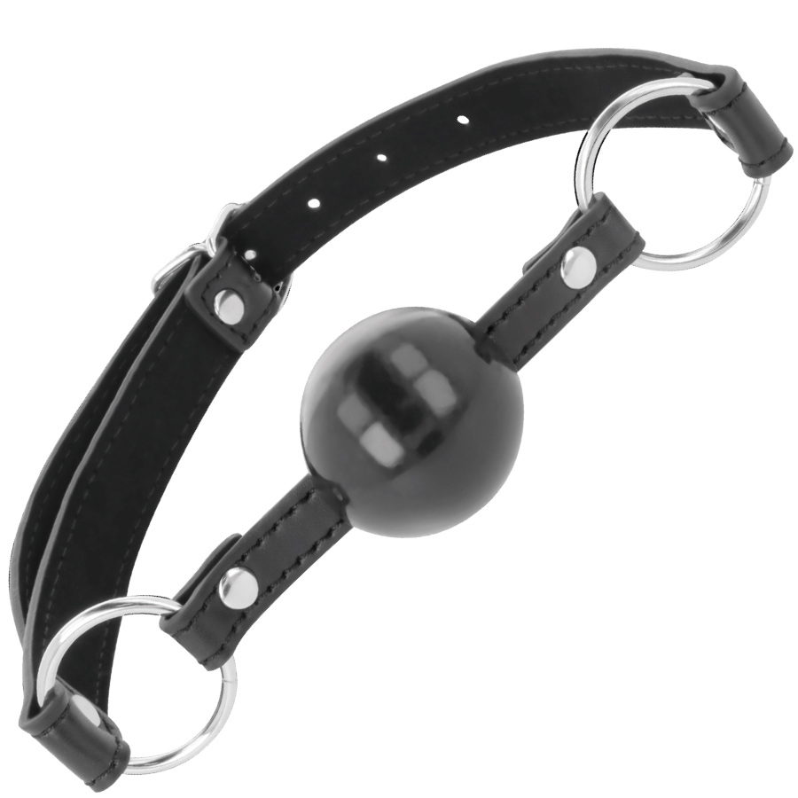 Darkness - Mundknebel - Gepolsterter Knebel mit Lederriemen