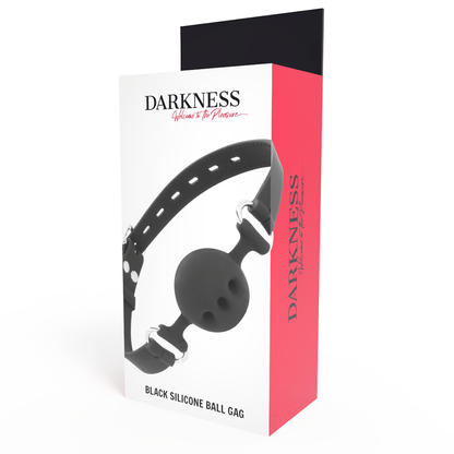 Darkness - Atmungsaktiver Silikon-Knebel
