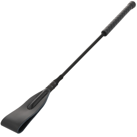 Darkness - Reitpeitsche mit Lederspitze – BDSM Stimulationspeitsche