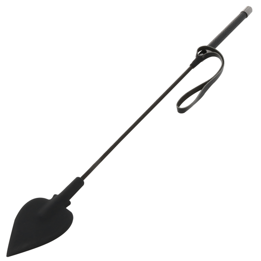 Darkness - Reitpeitsche mit Silikonspitze – BDSM Stimulationspeitsche