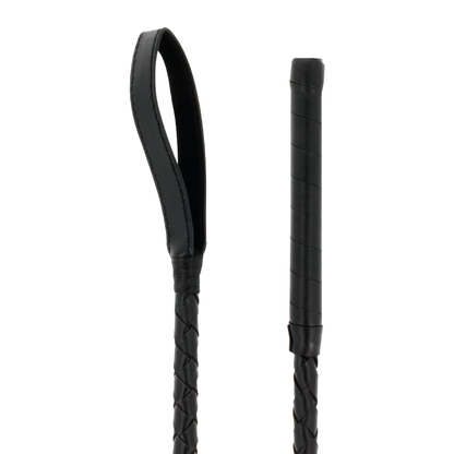 Darkness - Reitpeitsche mit PVC-Spitze – BDSM Stimulationspeitsche
