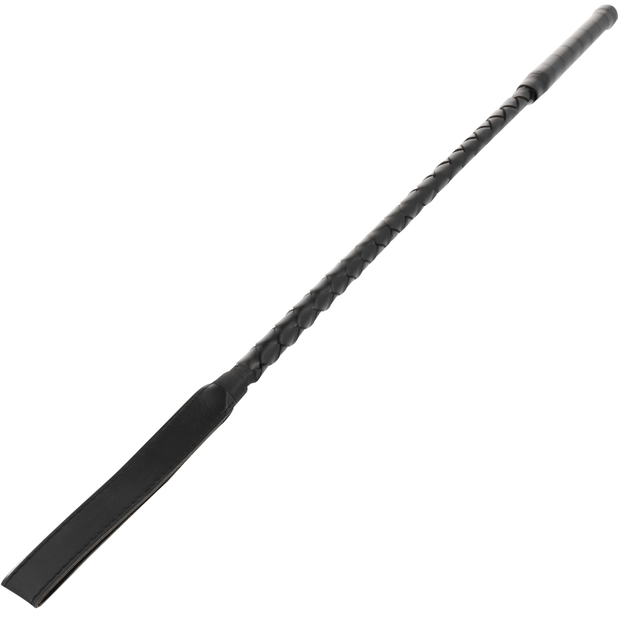 Darkness - Reitpeitsche mit PVC-Spitze – BDSM Stimulationspeitsche