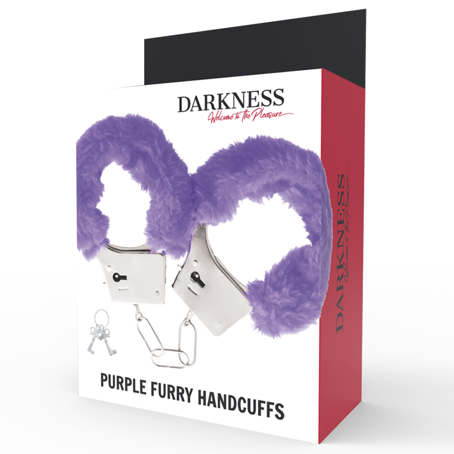 Darkness - Gepolsterte Manschetten mit Kette
