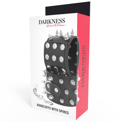 Darkness - Spikeschellen - Verstellbare Metall Handschellen