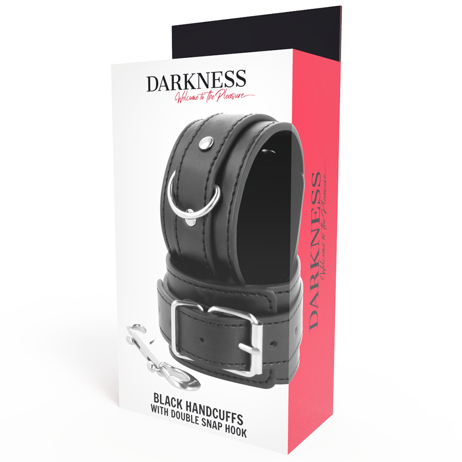 Darkness - Verstellbare Handschellen mit doppeltem Verstärkungsband
