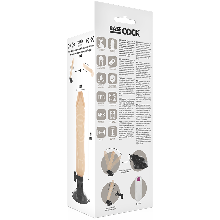Basecock - Vibrationsdildo - Realistischer Vibrator mit Fernbedienung