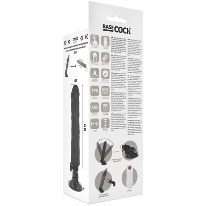 Basecock - Penis-Vibrator mit Fernbedienung Schwarz