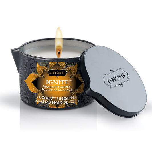 Kamasutra  Cosmetics - Kokosnuss-Ananas-Massagekerze