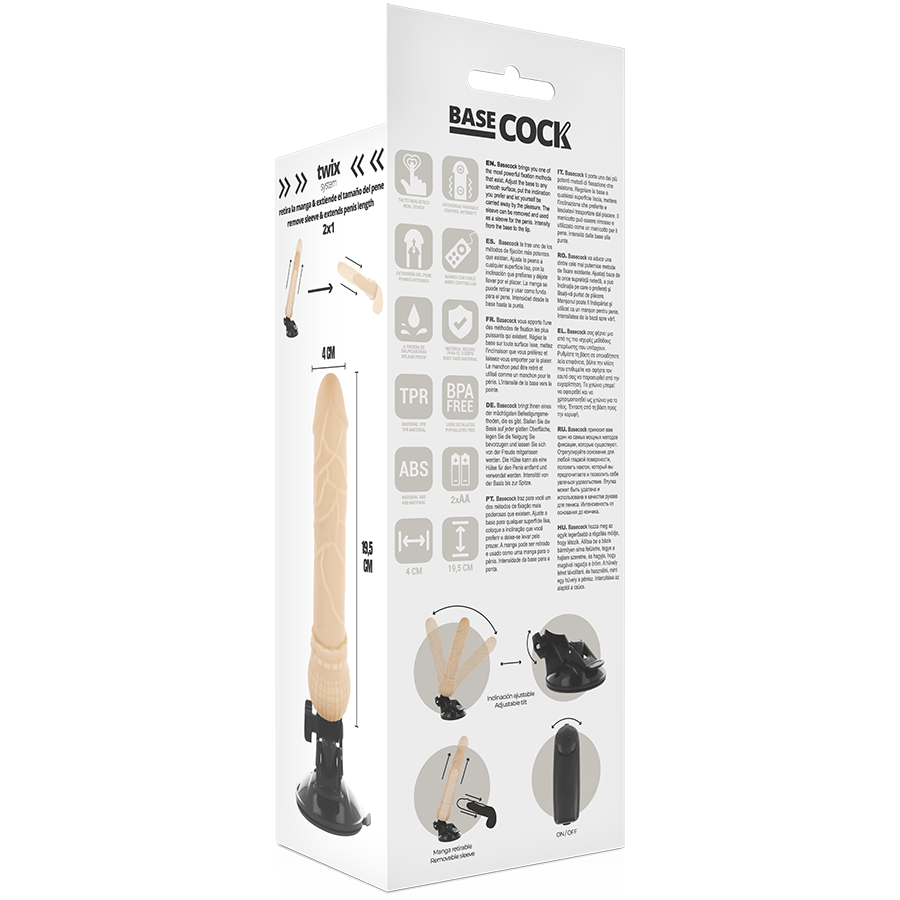 Basecock - Vibrationsdildo - Realistischer Vibrator mit Fernbedienung