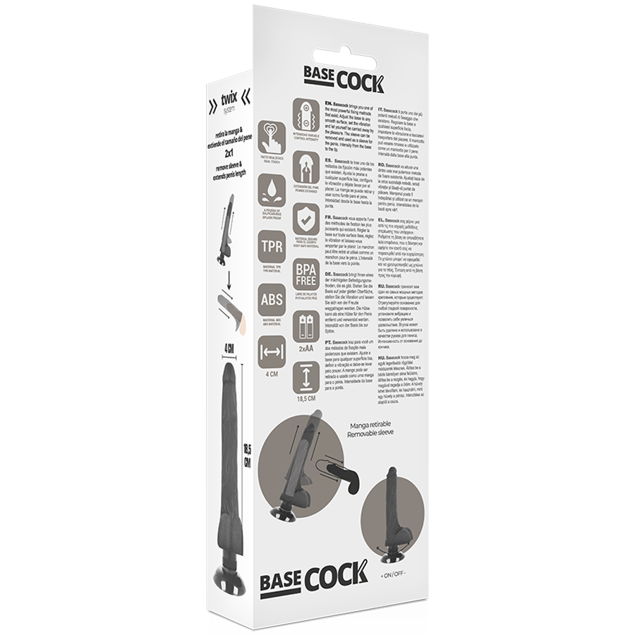 Basecock - Vibrationsdildo - Realistischer Vibrator mit Flexschaft