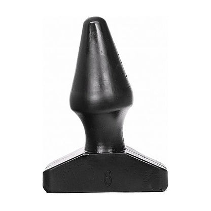 All Black - Kegelförmiger Analplug für leichtes Einführen