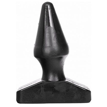 All Black - Kegelförmiger Buttplug für komfortables Einführen