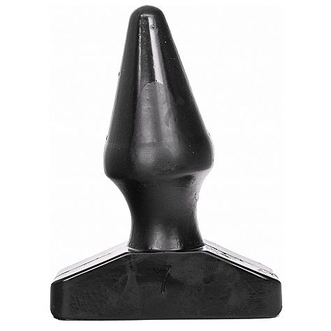 All Black - Kegelförmiger Buttplug für komfortables Einführen