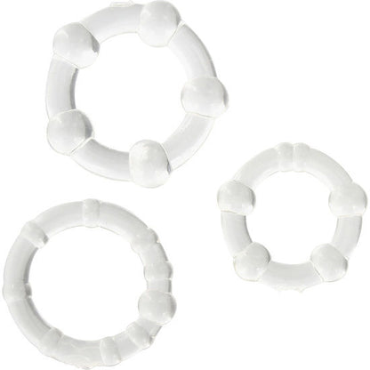 Seven Creations - Set aus drei transparenten Penisringen