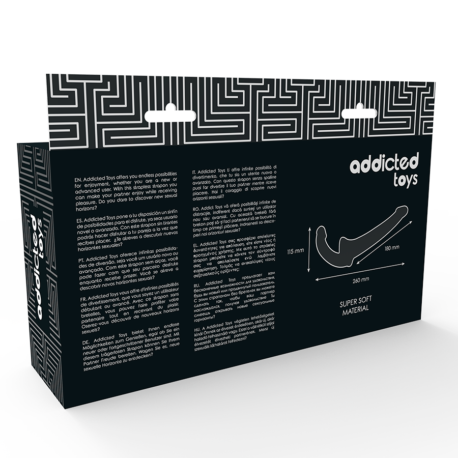 Addicted Toys - Trägerloser Doppel-Dildo