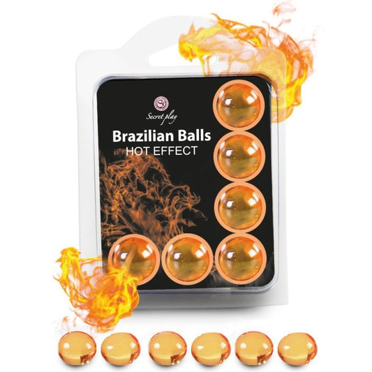 Secretplay - 6 Brasilianische Kugeln mit wärmendem Effekt