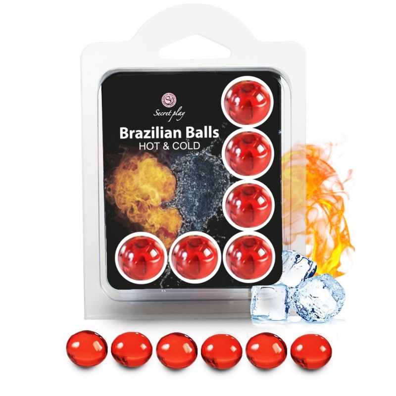 Secretplay - 6 Brasilianische Kugeln mit heißen und kalten Effekten