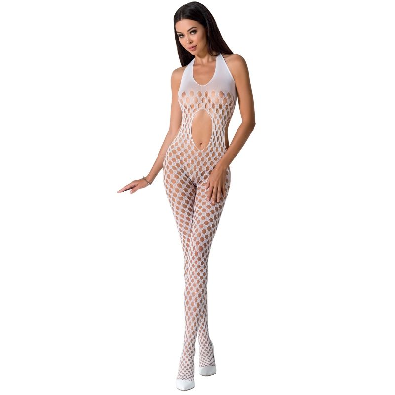 Passion - Netz-Body mit Spitze und transparenter Optik