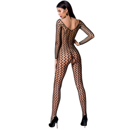 Passion - Netz-Body mit Spitze und transparenter Optik