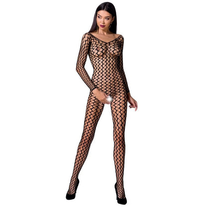 Passion - Netz-Body mit Spitze und transparenter Optik