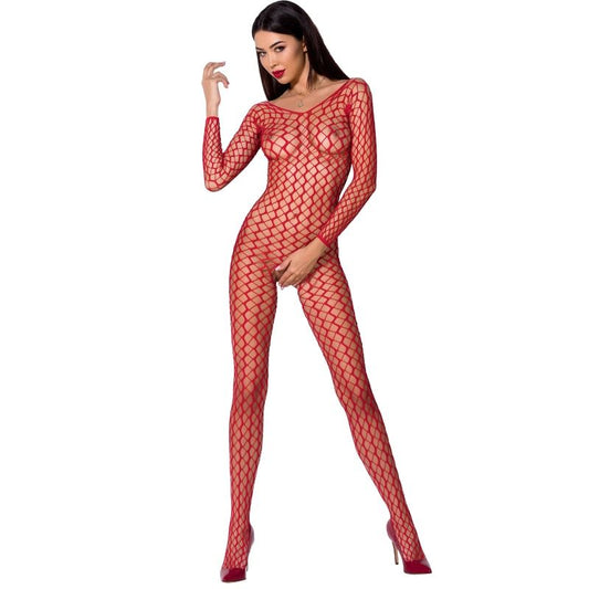 Passion - Netz-Body mit Spitze und transparenter Optik
