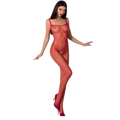 Passion - Netz-Body mit Spitze und transparenter Optik