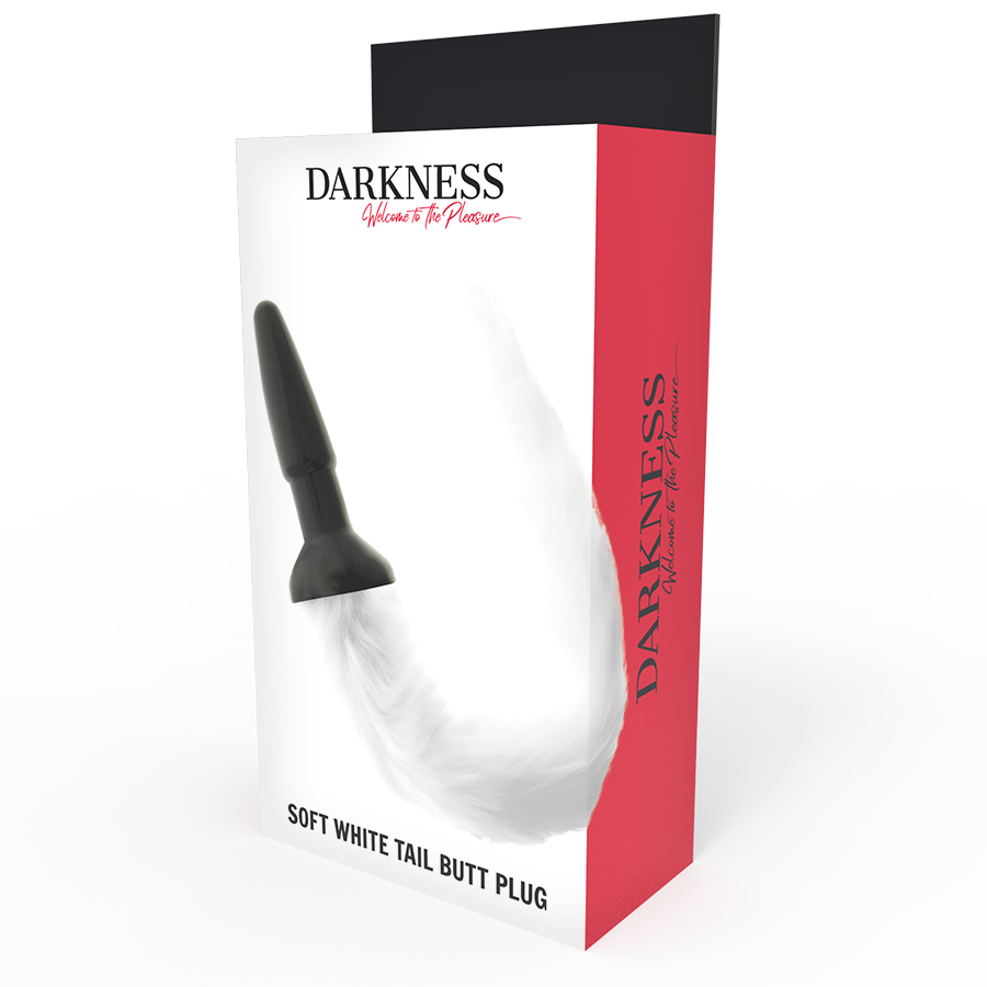 Darkness - Schwanzplug - Silikon Analplug mit Fellschwanz