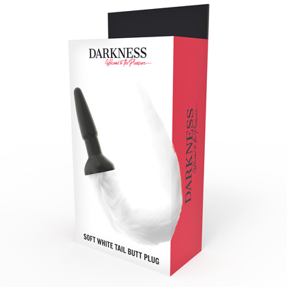 Darkness - Schwanzplug - Silikon Analplug mit Fellschwanz