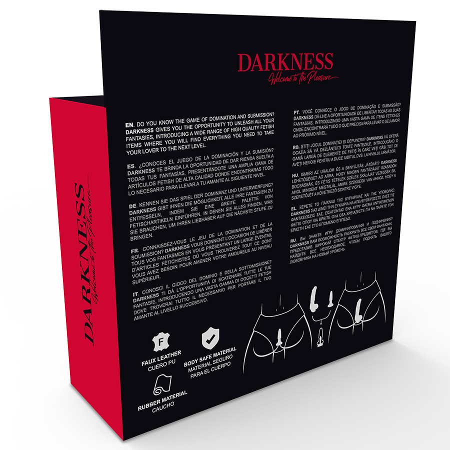 Darkness - Strap-On Höschen – Set mit Dildo und Plug