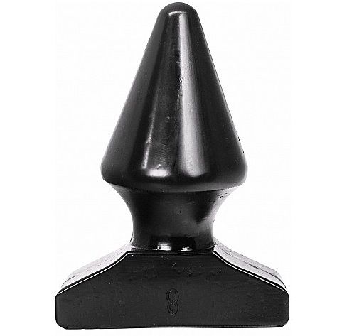 All Black - Kegelförmiger Buttplug für sanfte Dehnung