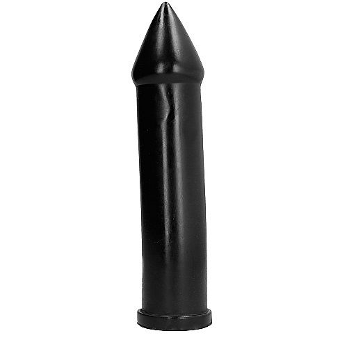 All Black - Langer Dildo mit schmaler Spitze für Stimulation