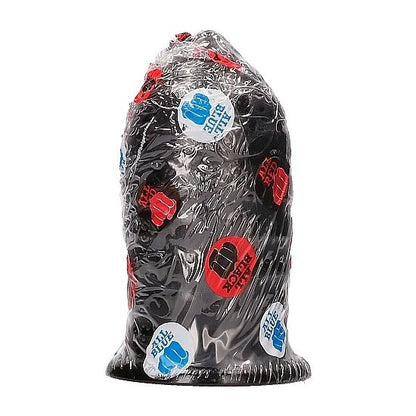 All Black - Gerippter Buttplug für intensives Analgefühl