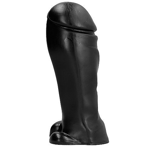 All Black - Dunkler XXL-Dildo mit festem Schaft