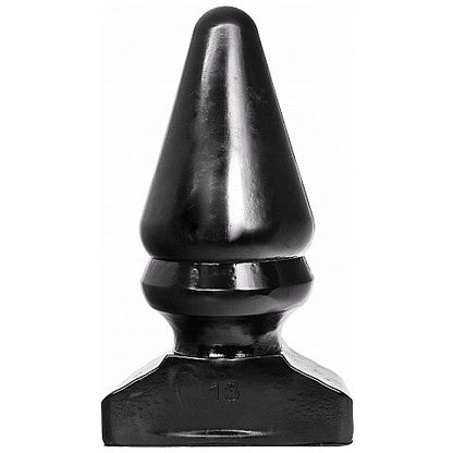 All Black - Großer konischer Analplug