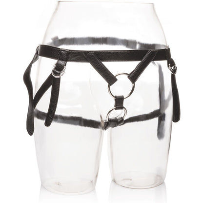 Calexotics - Strap-on-Harness - Lederlook mit O-Ringen