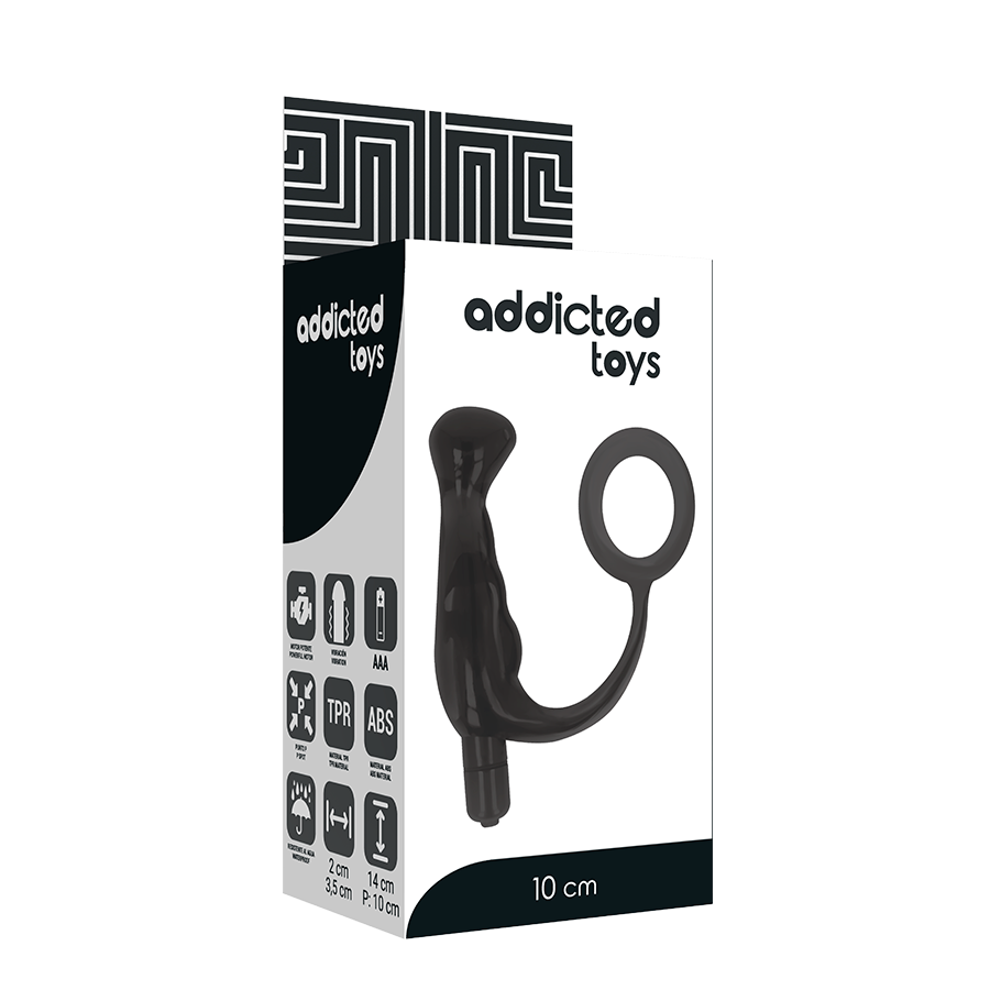 Addicted Toys - Prostata-Vibrator mit Penisring