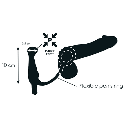 Addicted Toys - Prostata-Vibrator mit Penisring