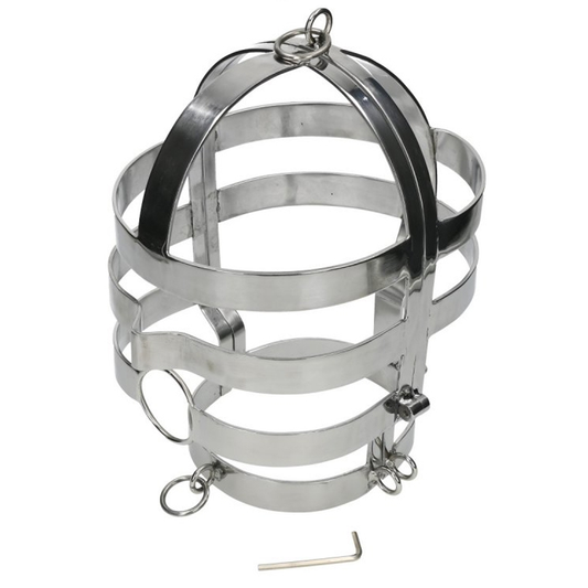 Metal Hard - Maske mit Stahlhalskette