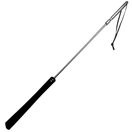 Metal Hard - Metallpeitsche mit Echtleder-Kopf