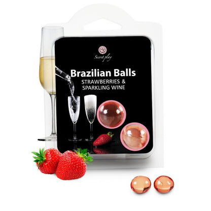 Secretplay - Brasilianische Kugeln Erdbeere & Champagner