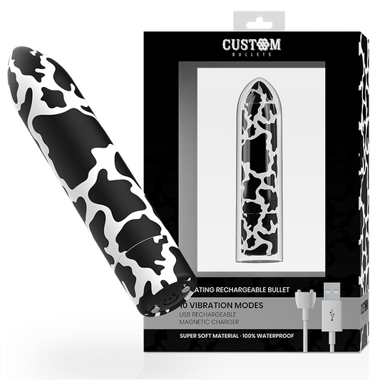 Custom Bullets - Cow - Mini-Vibrator mit Magnetladung