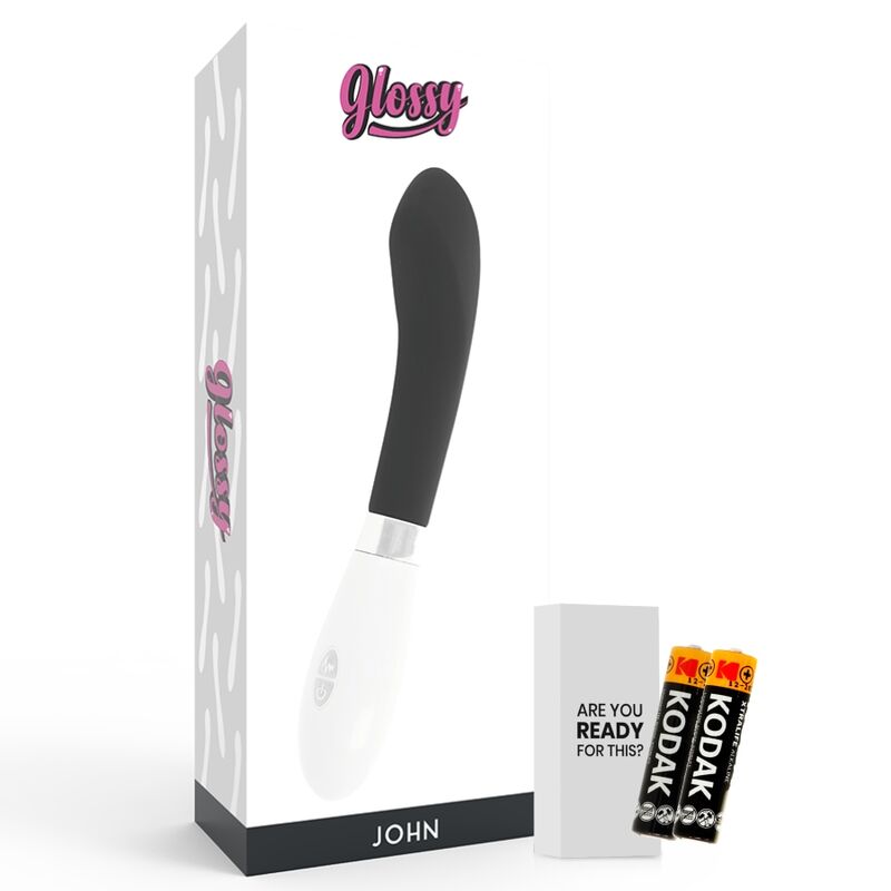 GLOSSY - Silikonvibrator mit geschwungener Form