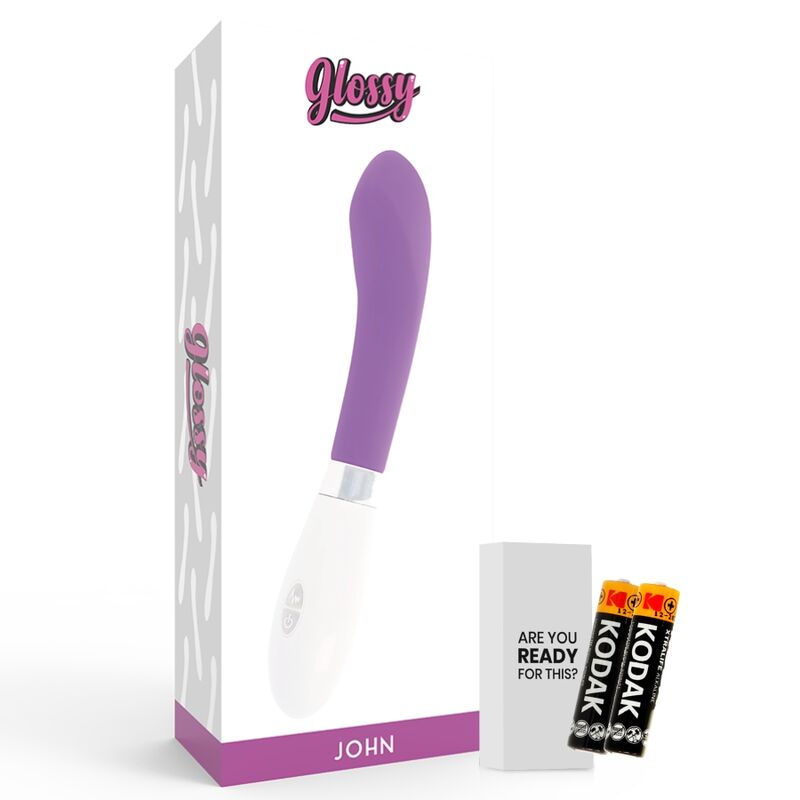 GLOSSY - Silikonvibrator mit geschwungener Form