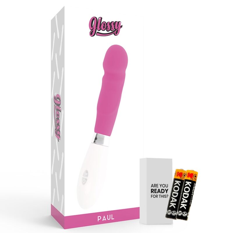 GLOSSY - Silikonvibrator mit abgerundeter Spitze