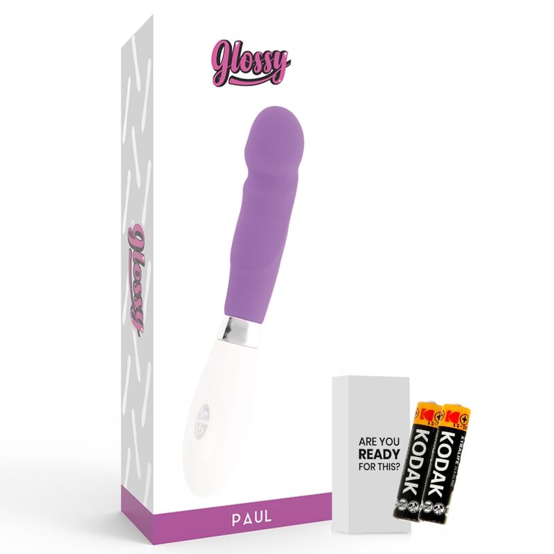 GLOSSY - Silikonvibrator mit abgerundeter Spitze