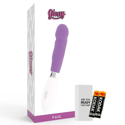 GLOSSY - Silikonvibrator mit abgerundeter Spitze