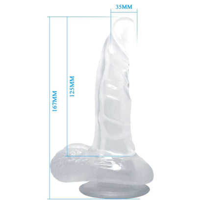 Baile - Natur-Dildo mit Saugnapf und Hoden