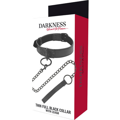 Darkness - BDSM Halsband mit Kettenleine