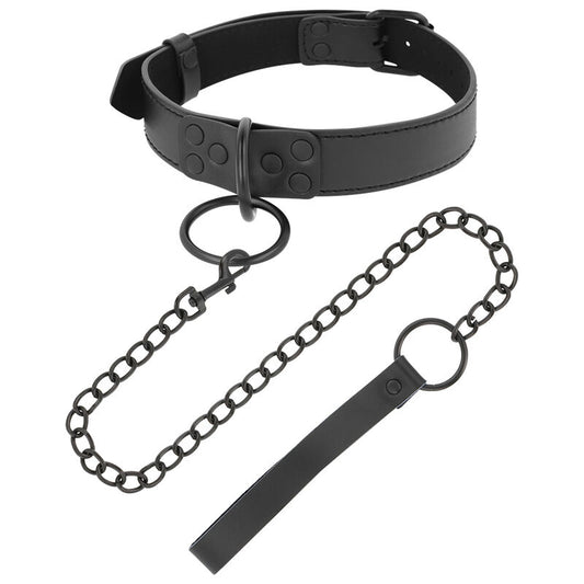 Darkness - BDSM Halsband mit Kettenleine