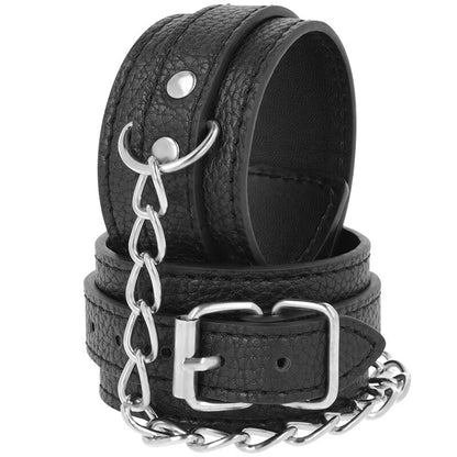 Darkness - Handschellen aus strukturiertem Leder